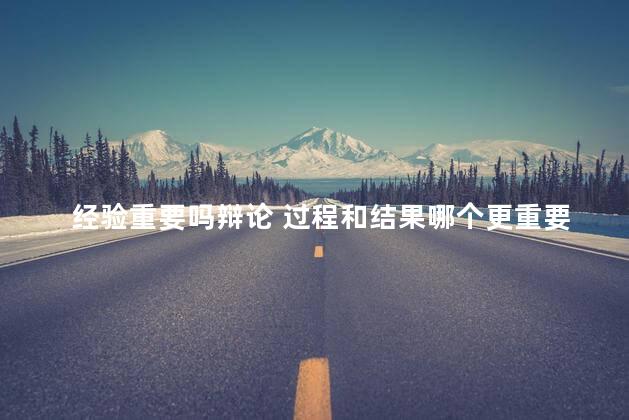 经验重要吗辩论 过程和结果哪个更重要辩论赛